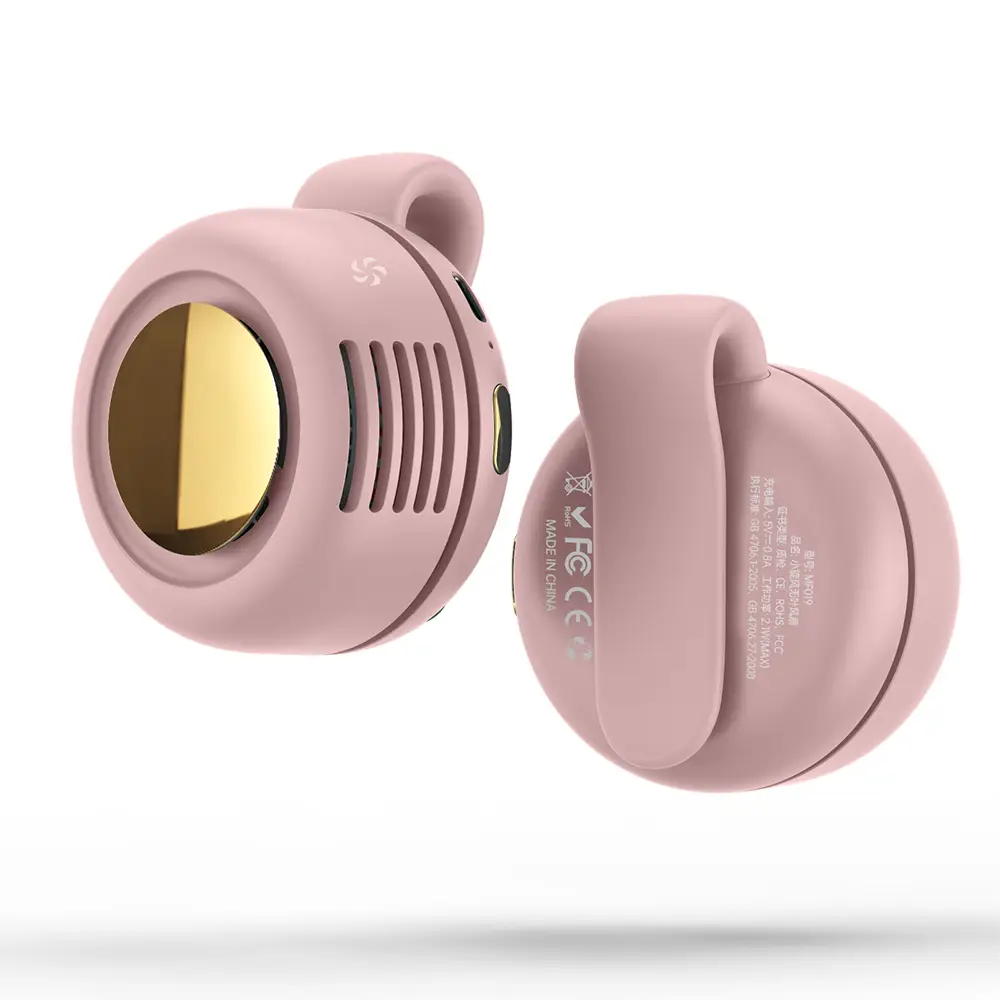 Portable Mini Fan, 1 Count USB Rechargeable 3-speed Adjustable Waist Fan, Silent Mini Fan for Outdoor & Travel, Suitable for Office Use, Portable Fan