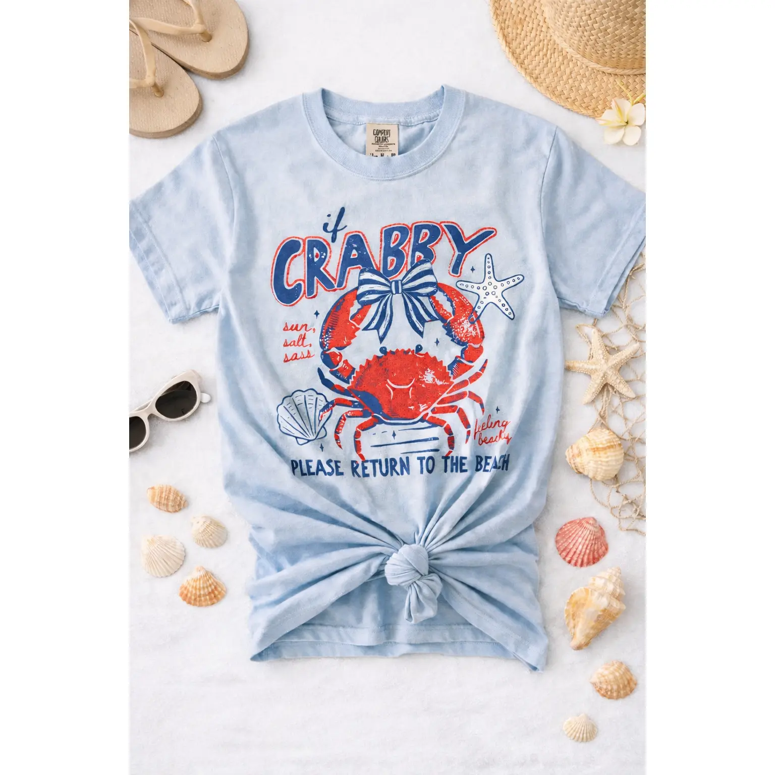 Plus/Reg Short Sleeve "If Crabby..." Graphic Tee