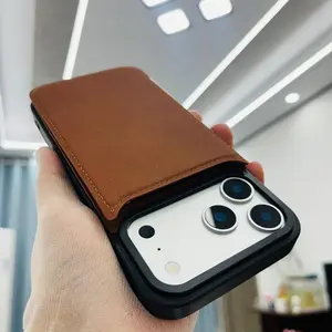 Luxury Slim Fit Wallet Magnetic Flip Leather Layer Protect Case For iPhone 12 13 14 15 16 17 Pro Max Plus 17Air phone case Cover