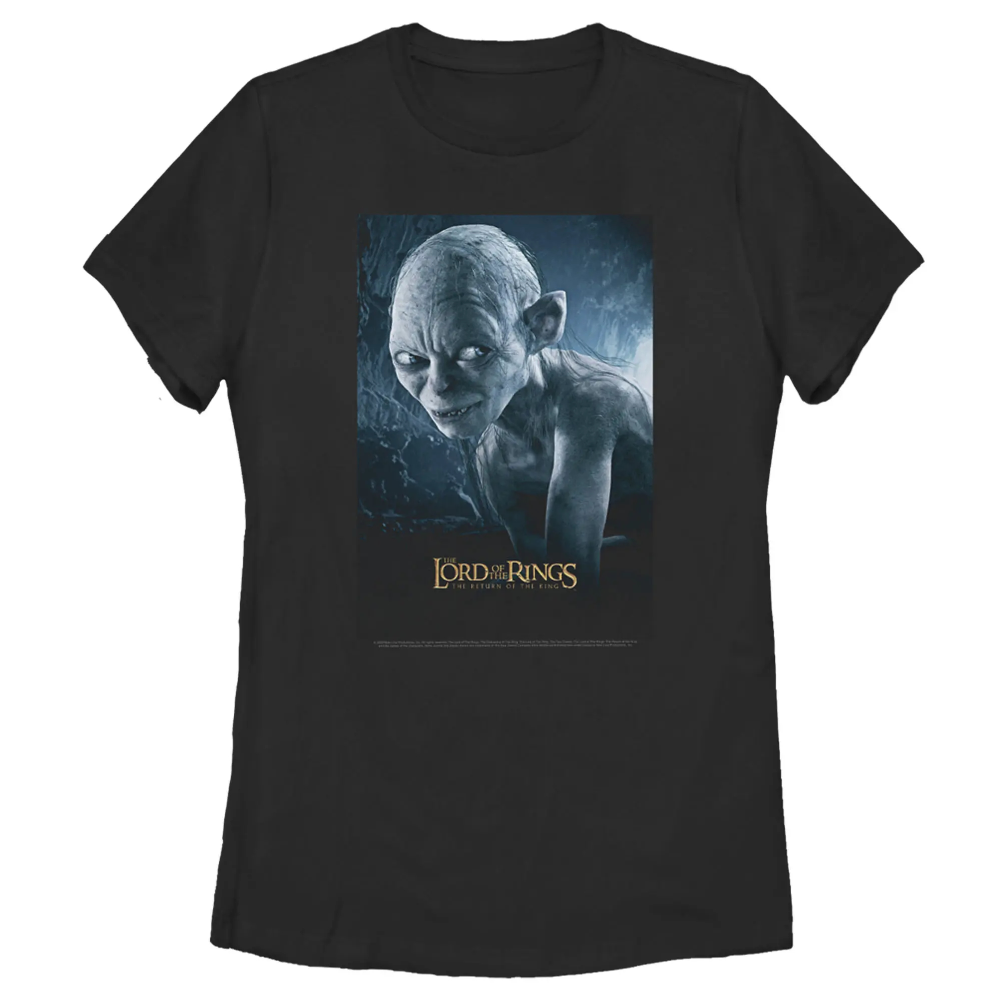 Women's The Lord of the Rings Return of the King Gollum Movie Poster T-Shirt