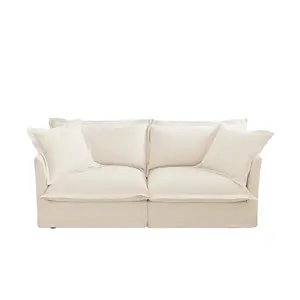 Modern Washable Cloud 2 Seater Loveseat
