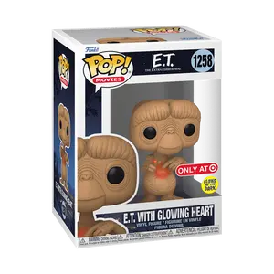 Funko Pop! E.T. - E.T. with Glowing Heart #1258 Exclusive (Sticker may vary) Collectible Pop Vinyl Figure
