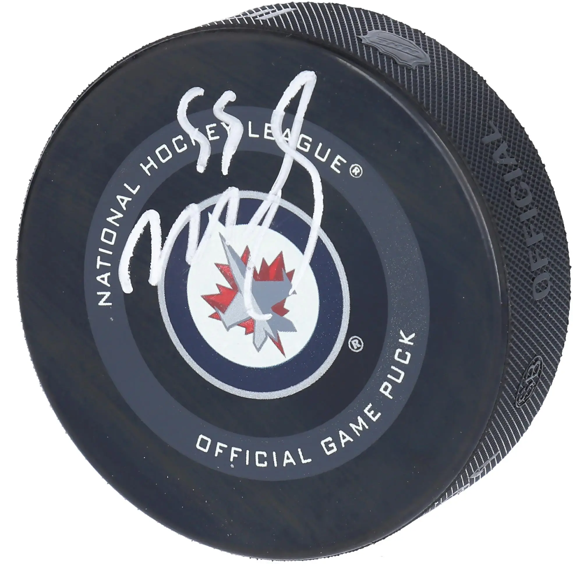 Mark Scheifele Winnipeg Jets Autographed 2019 Model Official Game Puck - Fanatics Authentic Certified