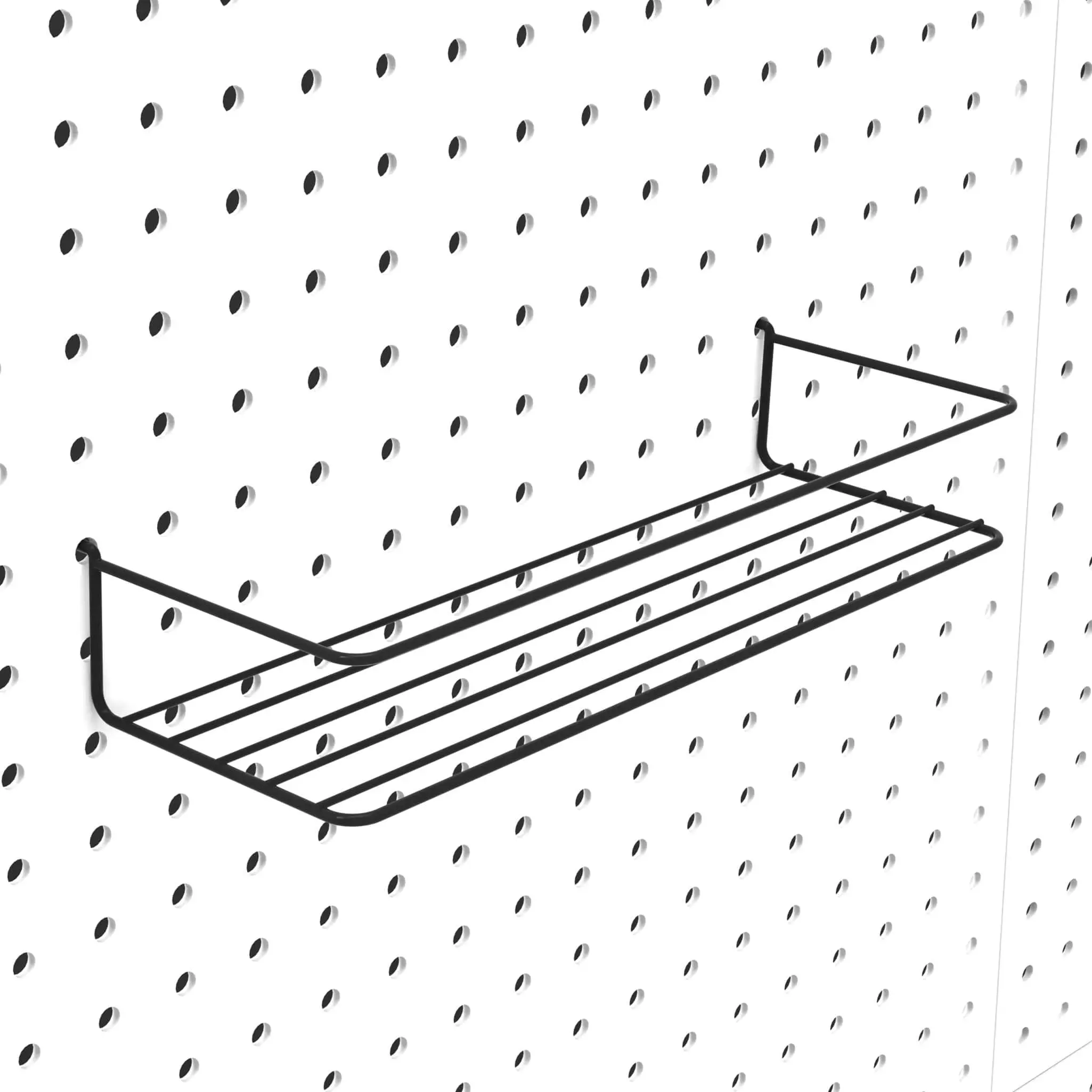 Pegboard Shelves  Peg Board Hooks Organizer For Storing A Variety Of Tools 2 Packs Black