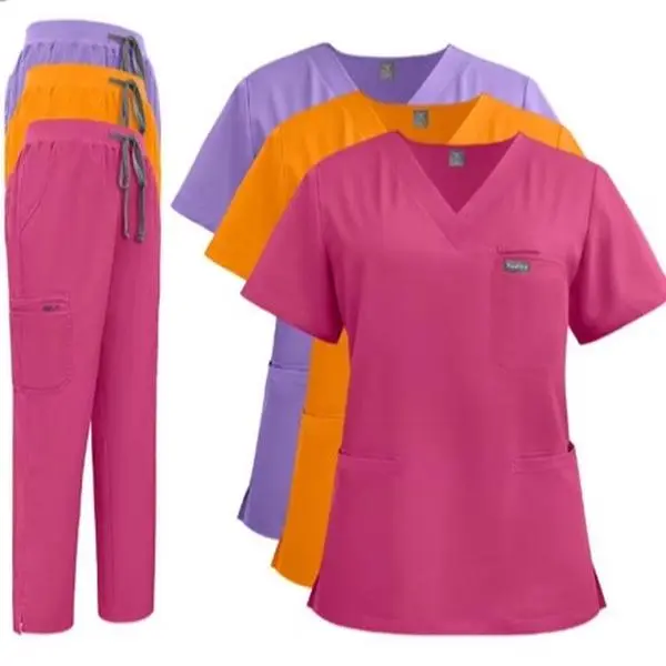 ZIONYX Essential Stretch Scrub Set – Slim Fit, 4-Way Flex