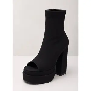 Women's After Dark Platform Boot- Low Key Black Style