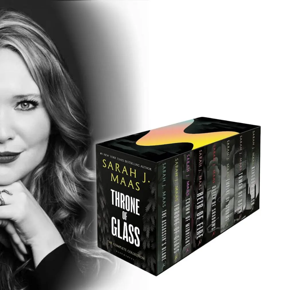 Throne of Glass Complete Paperback Box Set – Sarah J. Maas Fantasy Romance Books Collection, BookTok Viral Series for Fantasy Readers Hardcover Box Set