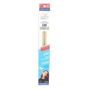 Wally’s Natural Paraffin Ear Candles, Unscented,  2 Pack