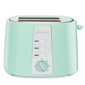 Toaster 2 Slice, Extra Wide Slot Toaster, 6 Shade Settings, Toaster with Cancel, Defrost, Reheat Function, Extra Wide Slots for Waffle or Bagel 750W Summervibes