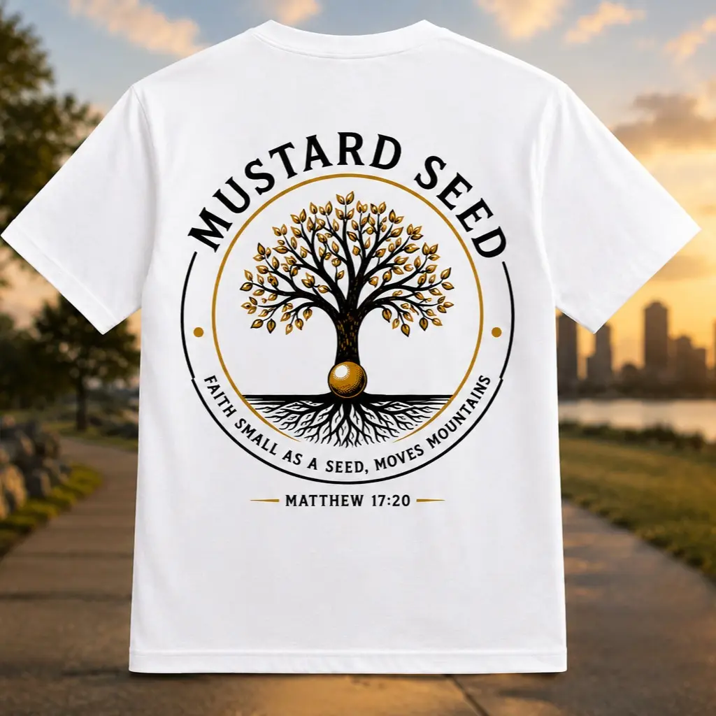 Mustard Seed Faith T-Shirt | Matthew 17:20 Christian Graphic Tee
