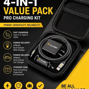 U.S. ARMY 4-IN-1 VALUE PACK PRO CHARGING KIT