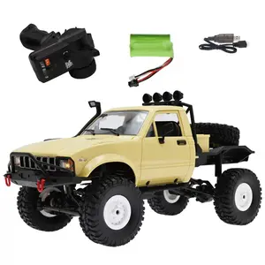 1/16 4WD RC Crawler Truck, 2.4GHz Off-Road Remote Control Car, All Terrain RC Vehicle with LED Lights, RTR Toy for Boys & Girls