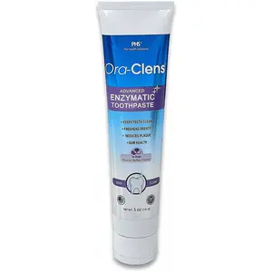 Ora-Clens Enzymatic Toothpaste Peanut Butter Flavor 5 Oz for Dog Oral Care - Freshens Breath, Fights Plaque, Reduces Tartar