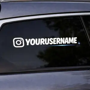 Custom Social Handle Vinyl ( Sticker, Decal, Vinyl)