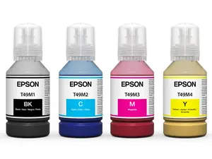 Epson Sublimation Inks for EPSON F170 - 4 Bottles (B,C,M,Y) - Ideal for T-Shirts & Mugs - Vibrant & Long-Lasting Prints