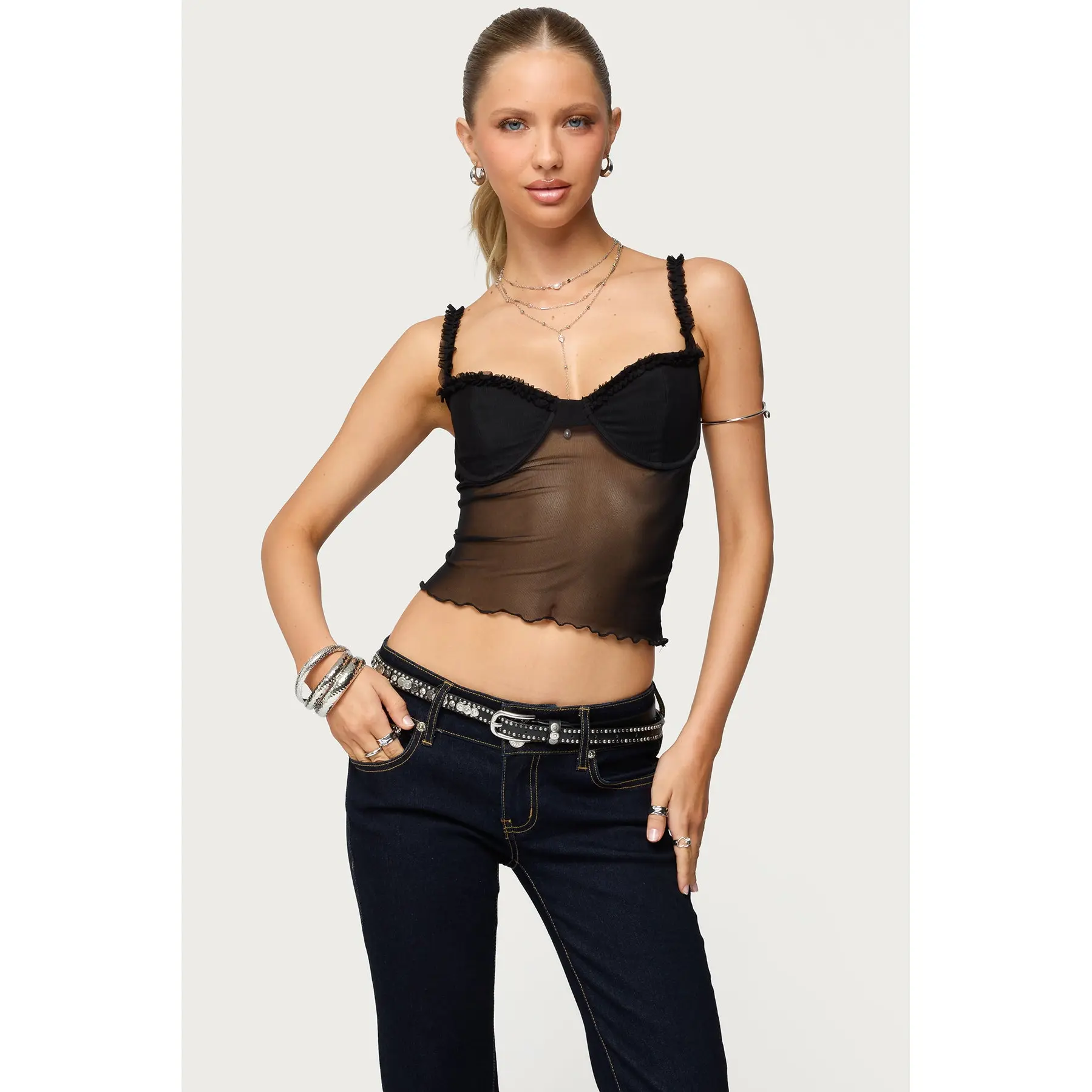 Mercy Sheer Mesh Bra Top