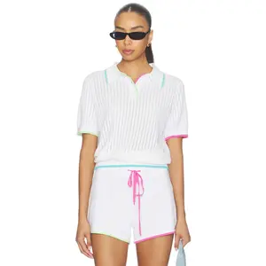 BEACH RIOT Sia Top in Hibiscus Cove Colorblock