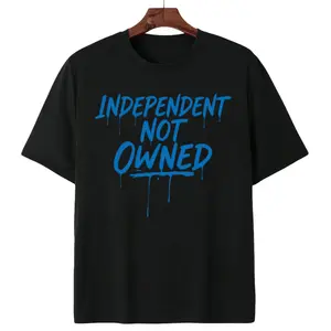 Streetwear Top for Bold Individuals – Independent Not Owned Graffiti Drip Design Tee
