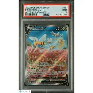 2022 Pokemon—Beedrill V (Alternate Full Art) #161 Astral Radiance—UR Foil PSA 9