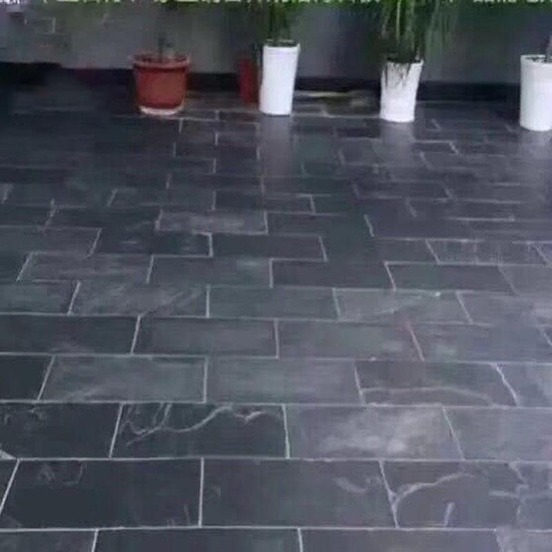 Natural black Natural Culture Stone Veneer slabs for outdoor gardens—stepping stones, egg-shaped decorative stones, pathway stones, and paving bricks
