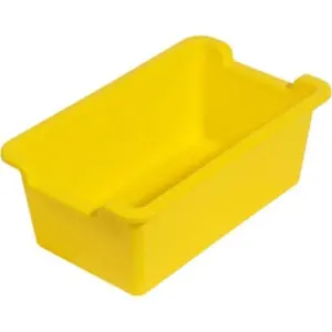 Deflecto  protective Rectangular Storage Bin, Yellow
