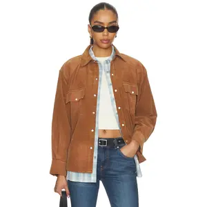 Found Western Corduroy Shirt in Light Brown
