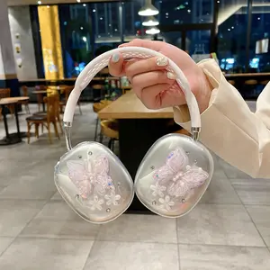 Butterfly Pattern Earphone Case, Cute Earphone Protective Cover, Fashion Earphone Protector for Apple AirPods Max, Headphone Accessories