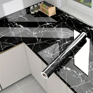 Waterproof & Oil-Resistant Self-Adhesive Kitchen Decal - Versatile Wall Sticker for Stove, Countertops, Tiles, Cabinets & More - Colorful Marble Design for Home Decor Decorative Ornaments Leaf