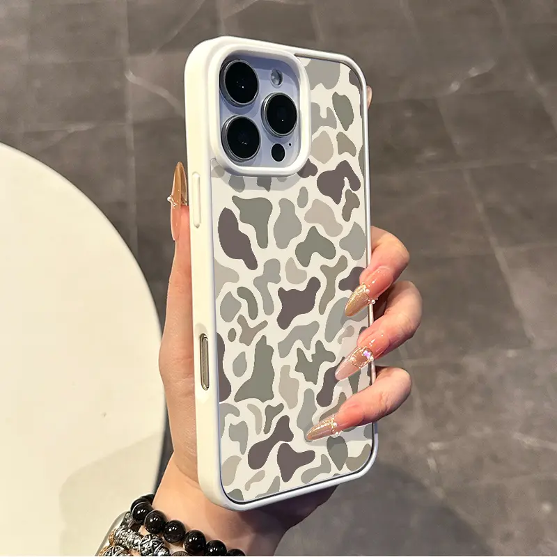 Aesthetic Camouflage Smartphone Casing - Drop-Proof, Non-Slip, MagSafe-Compatible Handheld Device Protection for iPhone 12-17, 11, XS, X & Samsung Models, Ideal Gift for Friends/Family, Devices