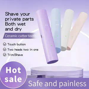 Electric Bikini Trimmer for Women, Rechargeable 2 in 1 Body & Facial Hair Removal, Waterproof Wet & Dry Use Trimmer for Women Excellent gift forChristmas and new year