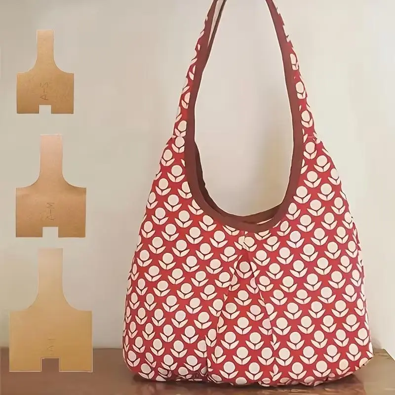 6 Handbag Sewing Templates, Shopping Basket Quilting Templates - Multi-functional & Durable Design,Patchwork Sewing Tools, Ideal for Patchwork, Quilting, Sewing Projects, Fabric Storage And Organization, Suitable for Craft Enthusiasts