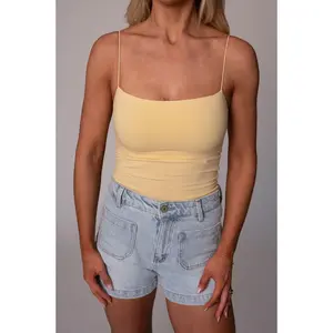 Camille Tank Top-Butter