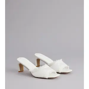 Keep It Cute Lace Strap Mules