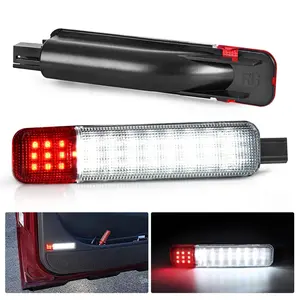 Nilight 2PCS LED Interior Door Panel Courtesy Lights - White, Red LED Car Ambient Lights for Chevy GMC Silverado Sierra 1500 2500 3500 HD, Suburban, Cadillac Escalade, Hummer H2, Led Car Ambient Light tiktokshopspringglowup