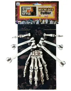 Hand and Bones Voodoo Necklace for Witch Doctor Cosplay - Costume Jewelry & Accessories