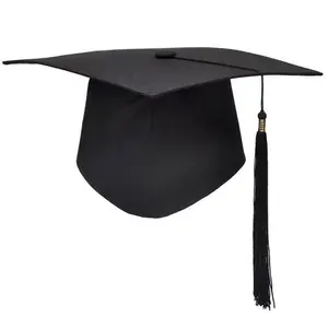Adjustable Graduation Hat with Tassels, Breathable Unisex Bachelor Cap, Tassel, Ideal for Graduation Ceremonies, Party Props, Grad Photo Props