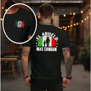 El Abuelo Mas Chingon Shirt, Mexico Abuelo Shirt Father’s Day Shirt, Cotton Graphic Tee, Father’s Day Gift for Dad, Tshirt for men