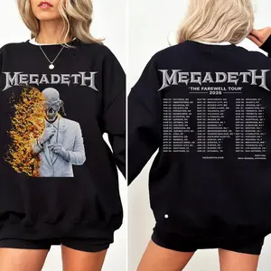 Thrash Metal 2026 Concert Shirt, Heavy Rock Graphic Sweatshirt