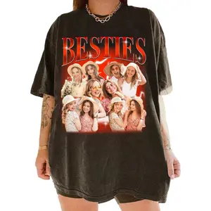 Custom Your Own Bootleg Shirts, Custom Besties Shirt, Sister Shirt, Custom Bootleg Rap Tee, Custom Photo Vintage T-Shirt, Personalized Shirt For Best Friends, Besties Gifts, Custom Shirt