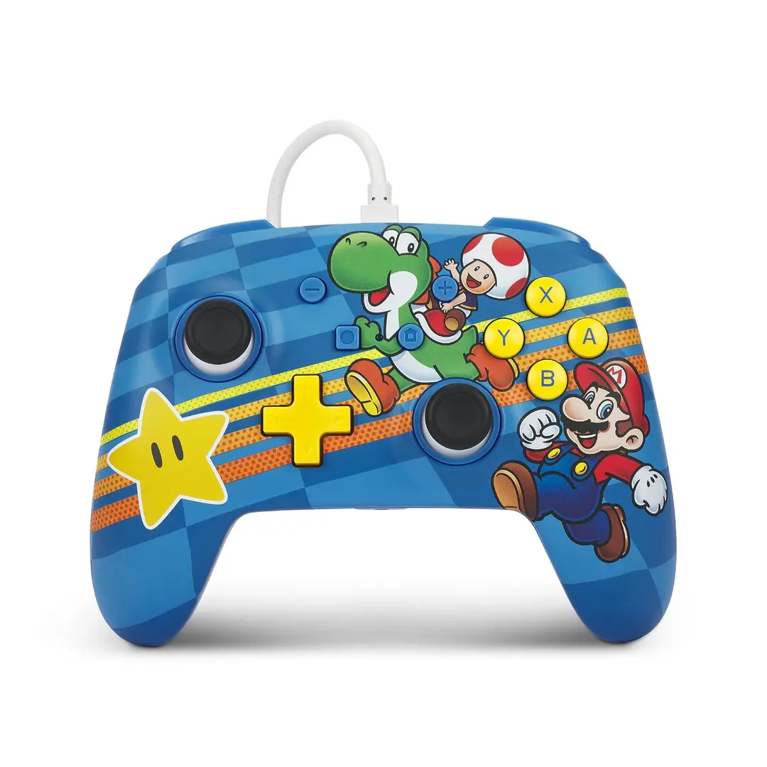 PowerA Enhanced Nintendo Switch/Switch 2 Mushroom Kingdom Friends Wired Controller