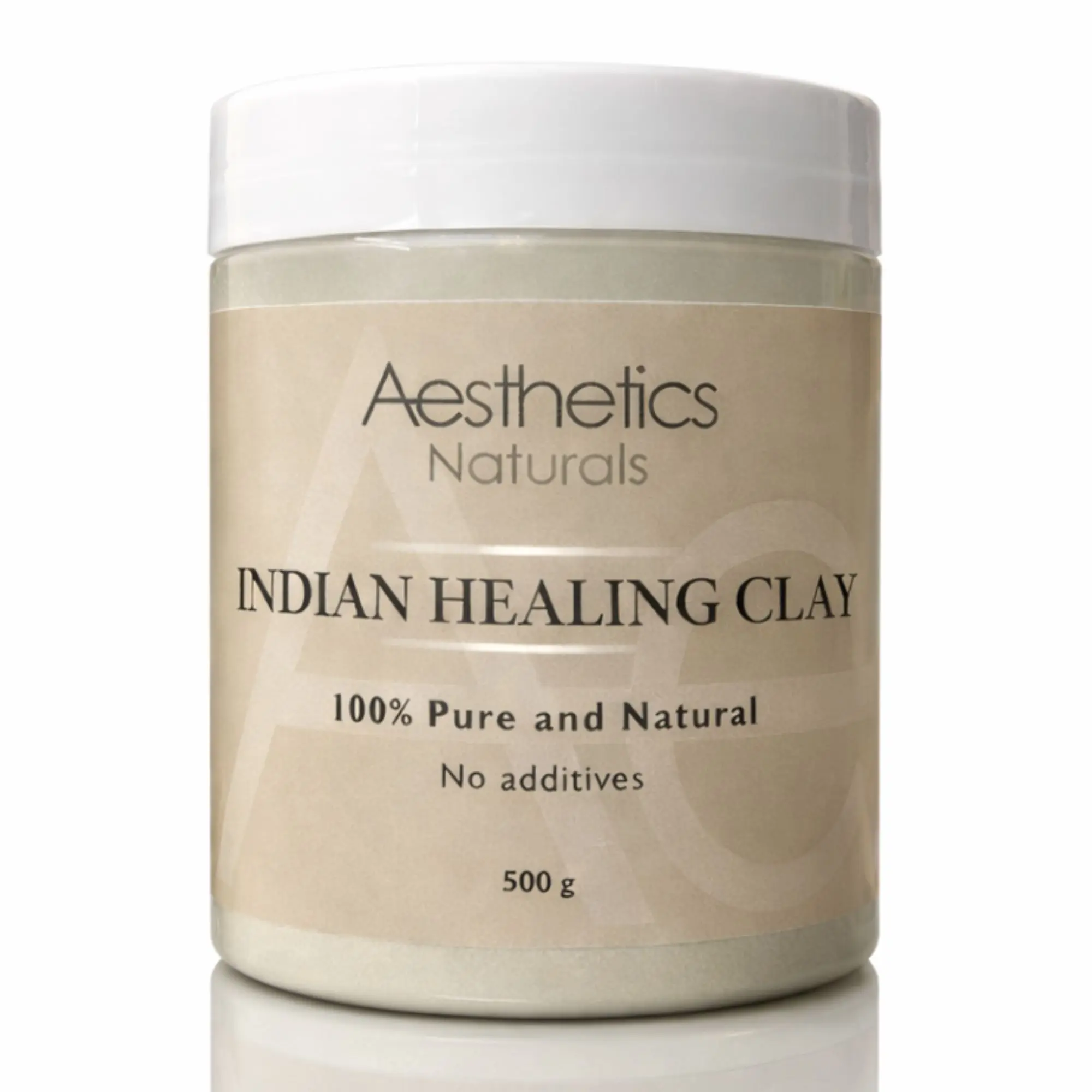 Aesthetics Naturals 100% Pure Bentonite Indian Healing Clay Powder - Adults' Exfoliating Face & Hair Mask, No Additives, Deep Pore Cleanser, Oil Control, Combination Skin Detox Treatment, All Skin Types
