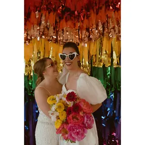 Pride Flag Rainbow Fringe Backdrop