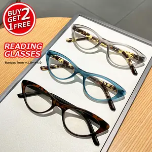3PCS Fashionable and Affordable Small Frames with a High-End Sexy Cat Eye Reading Glasses for Older People, Suitable for Reading, TV, and Reading Instructions, the Best Choice for Gifts, High Quality Eyewear