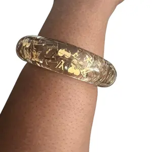 Pre-owned Louis Vuitton Polymer Bracelet Inclusion Clear Bangle Bracelet