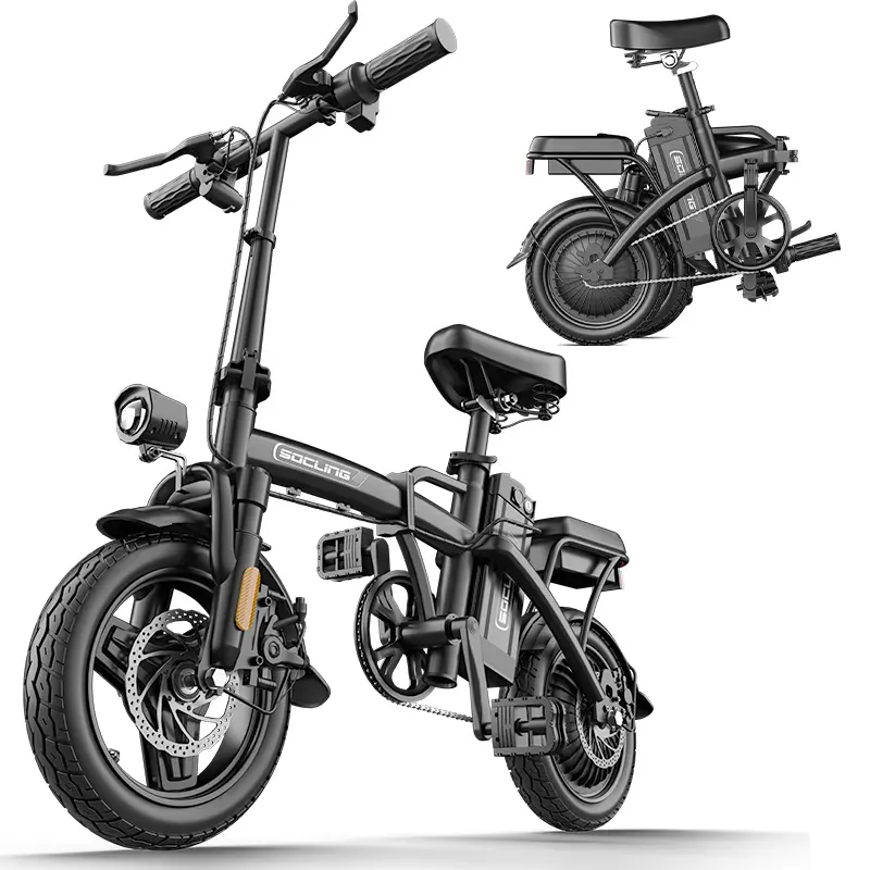 Adults' Foldable Electric Bike - 1000W Peak Power Compact Commuter Ebikes, 35-50km Range, 3 Riding Modes, Portable for Commute & City Streets long-lasting battery e-bike Seat Dual, Commute35-50 (Km), Compact Body Folding tire tiktokshopbacktoschool
