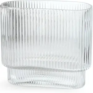 Clear glass vase glass vases for flowers clear vase for living room dining table entryway office decor clear7 h