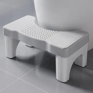 Toilet Stool Poop Stool for Squatting Posture, Portable Plastic Potty Stool for Adults, Non-Slip Poop Stool for Bathroom Adults, Pooping Stool for Kids