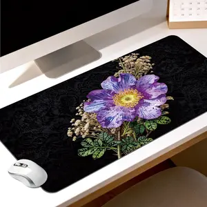 LIVEKEY Extended Artisan Gaming Mousepad, 80x40cm Large Floral Butterfly Garden Desk Mat, Non-Slip Rubber Base, Stitched Edges, Precision Control for Gaming & Work, PC Setup Aesthetic (Computer Accessories), Artisan Mousepad