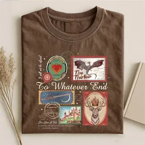 TOG Book Stamps Shirt, Retro Movie Terrasen The Thirteen T-Shirt, Fantastic Reader Tee, Fantasy Book Lover Gift Top Womenswear