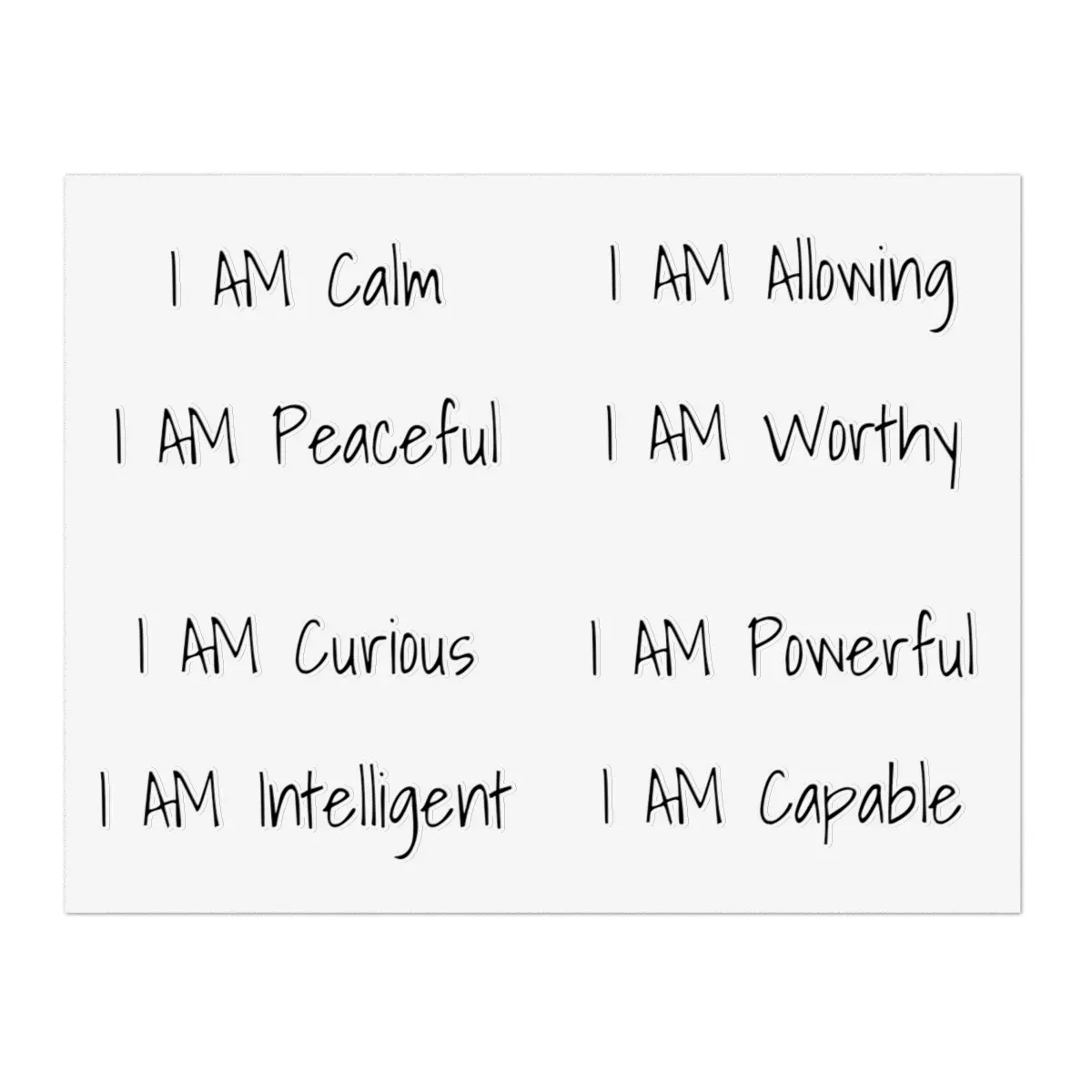 I AM Collection #3 - Mirror Affirmation Stickers